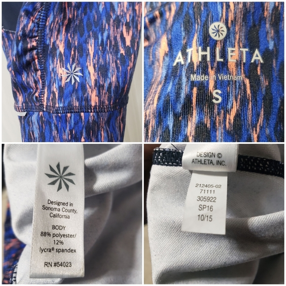 Athleta Sz S Reptile Relay Capri Leggings 212405 - Picture 14 of 14